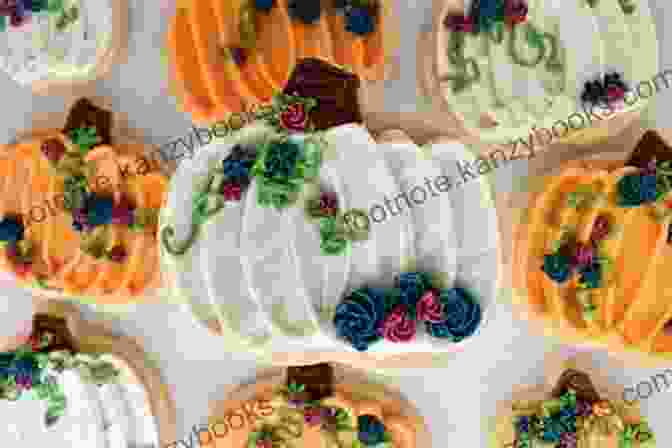 A Festive Display Of Pumpkin Shaped Cookies Decorated With Sugar Sprinkles And Chocolate Chips Halloween Cookies Making Guide: Savory Cookie Recipes For Halloween Party: Halloween Cookie Recipes