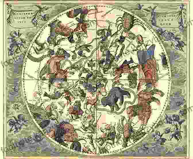 An Intricate Celestial Chart Depicting The Constellations And Their Mythological Counterparts The Gospel In The Stars: Primeval Astronomy