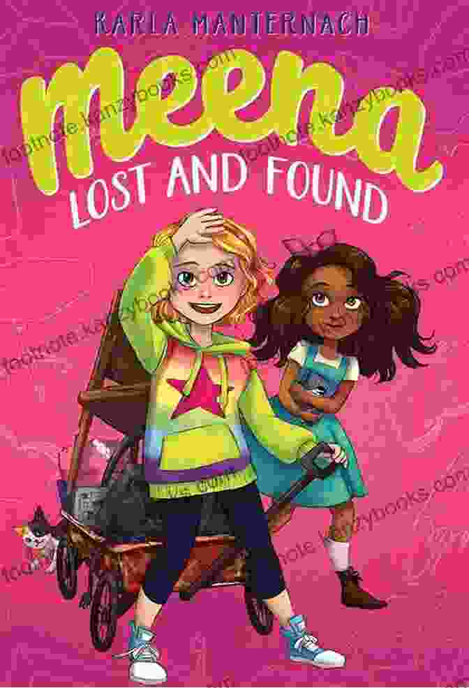 Meena Lost And Found Book Cover, Featuring A Young Girl With A Flowing Dress And A Cat, Surrounded By A Vibrant And Whimsical World. Meena Lost And Found (The Meena Zee Books)