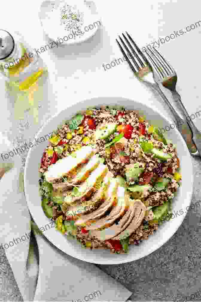 Refreshing Quinoa Salad With Grilled Chicken, Vibrant Vegetables, And A Tangy Vinaigrette Gluten Free Dairy Free Cookbook By Healthy Taste Of Life: 125+ Gluten Free Dairy Free Recipes Made With Healthy Real Whole Anti Inflammatory Clean Foods Refined Sugar Free Soy Free Paleo Cookbook