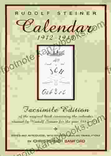 Calendar 1912 1913 Rudolf Steiner